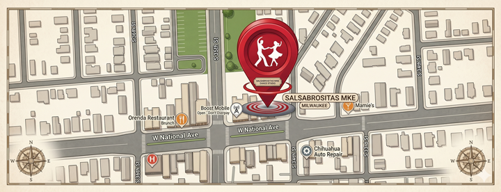 Studio location map